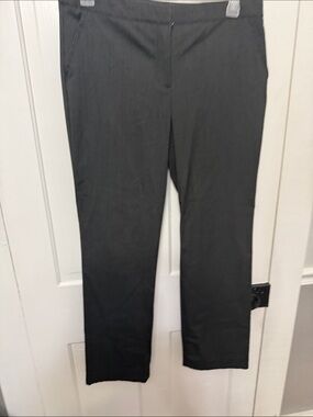 Worthington Women's Dark Gray Pinstripe Trousers